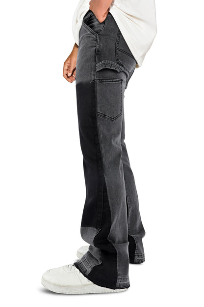 Men Denim Flare Pant - Black (Presale)