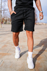 Men's Casual Sets - Stripe & Black