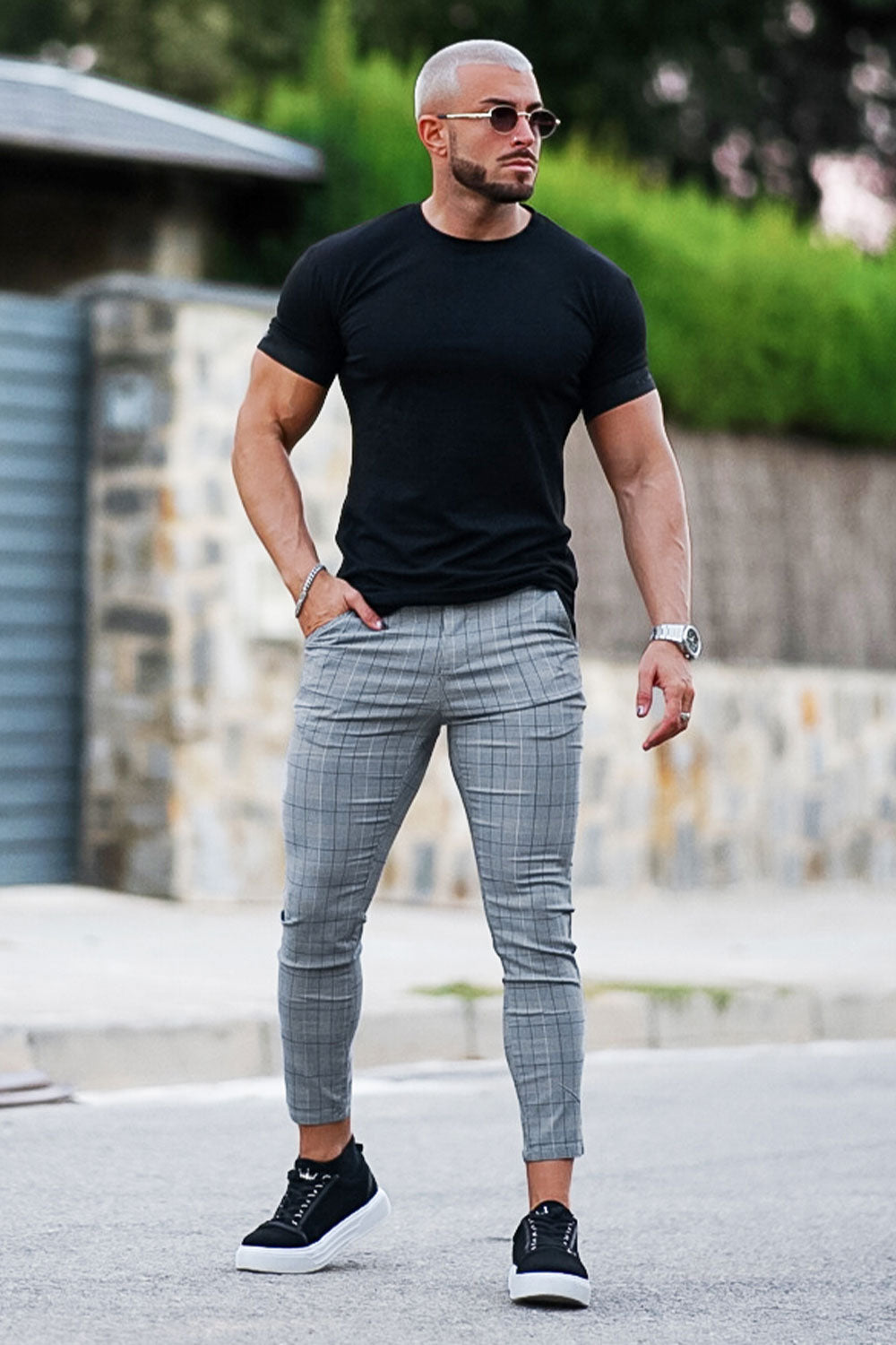 Gray Chino Pants - Skinny