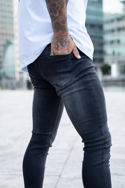 men's black skinny jeans