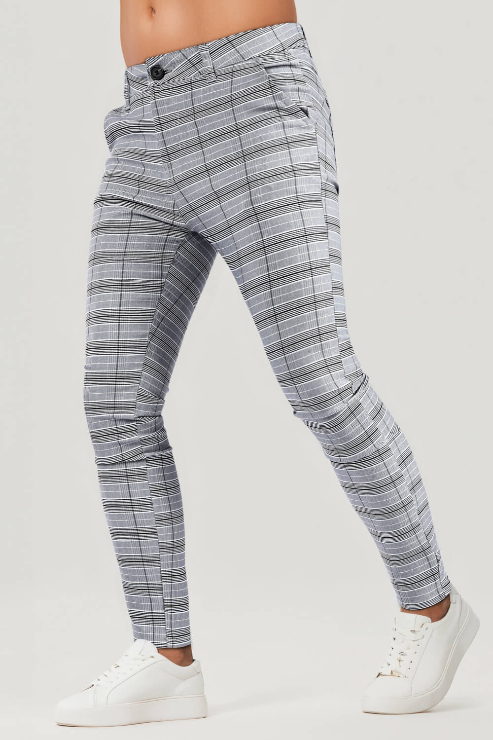 Men's Skinny Grey Pant - Lattice