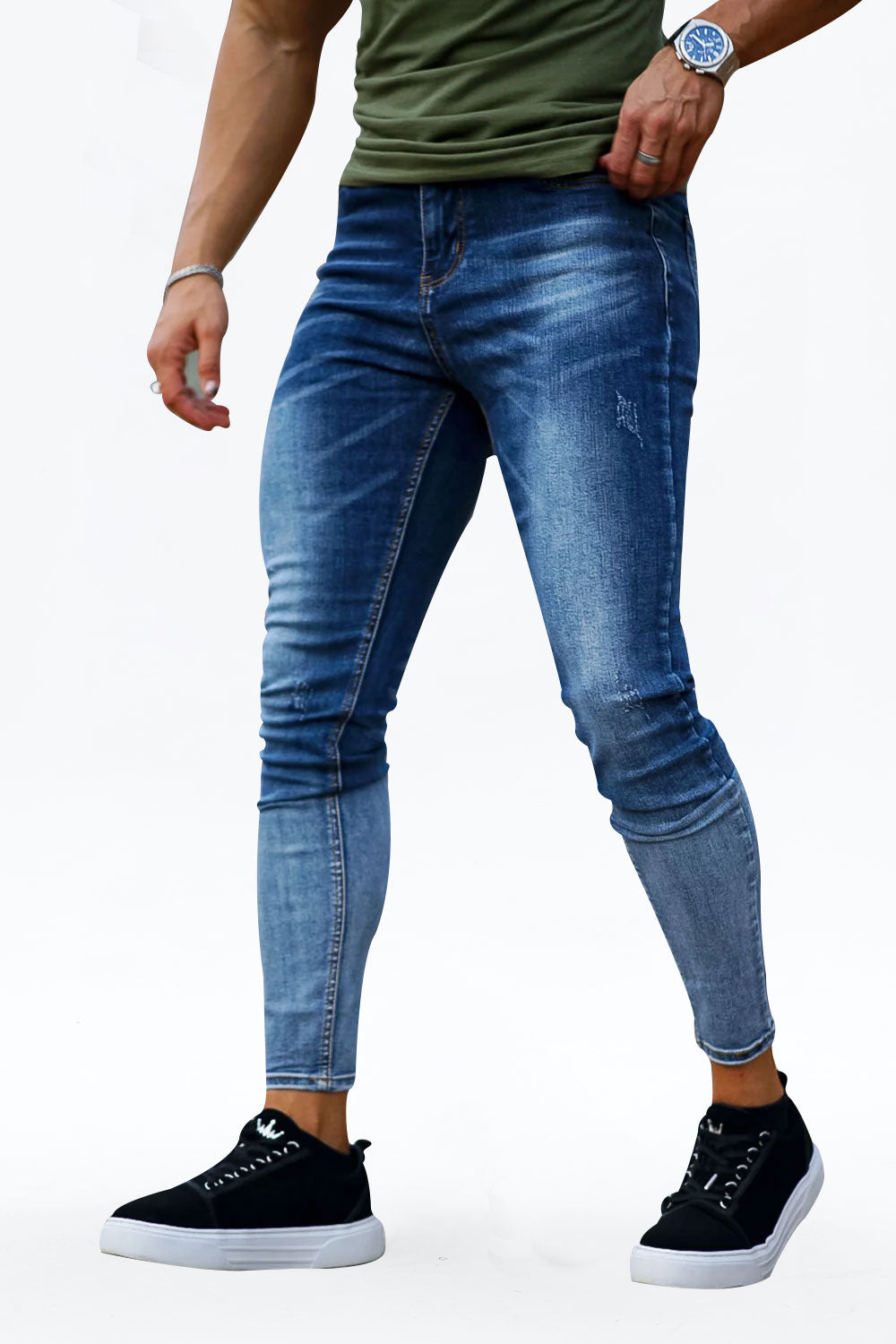 stylish skinny jeans - blue