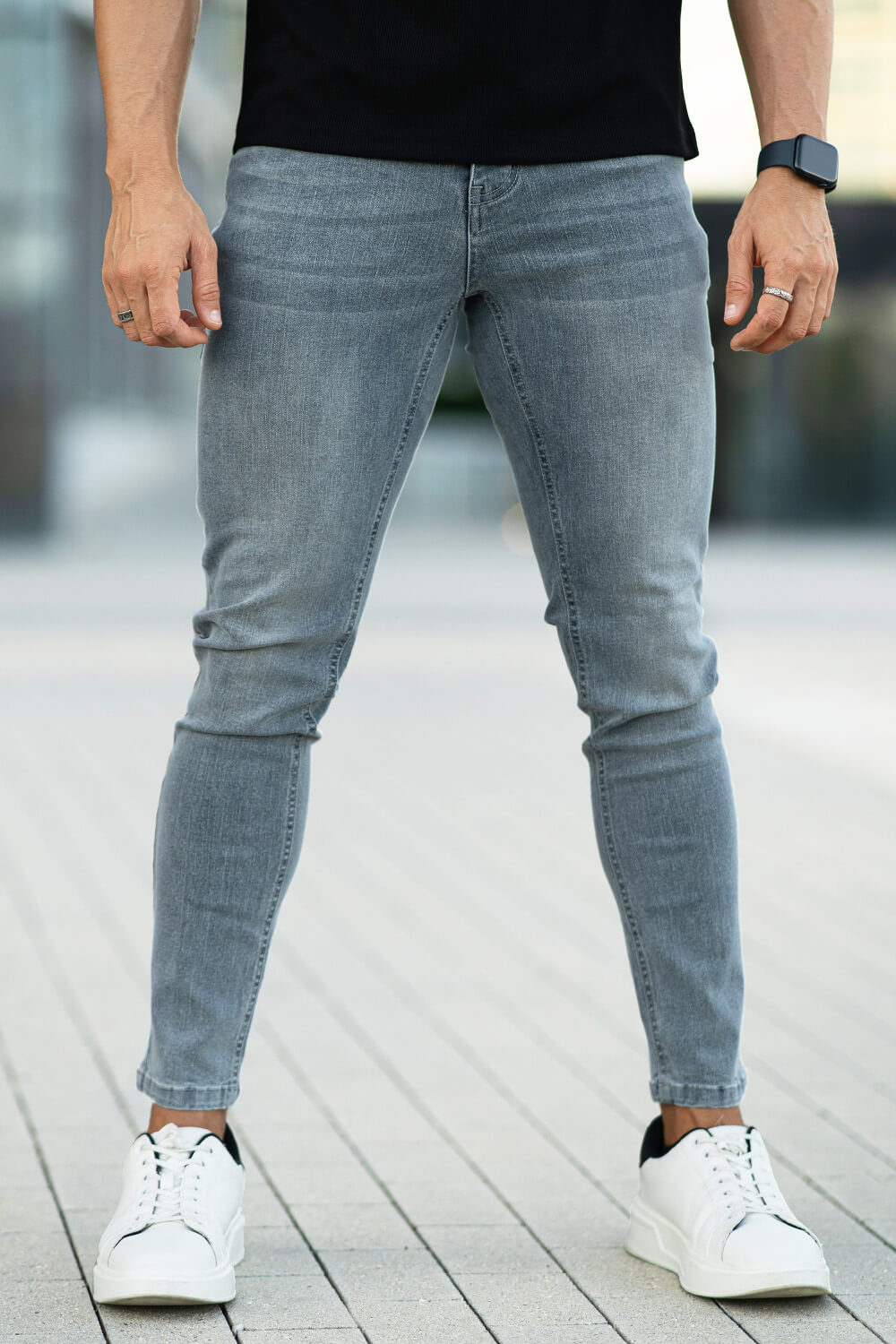 Men Stretch Skinny Jean - Light Blue