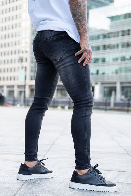 men's black skinny jeans