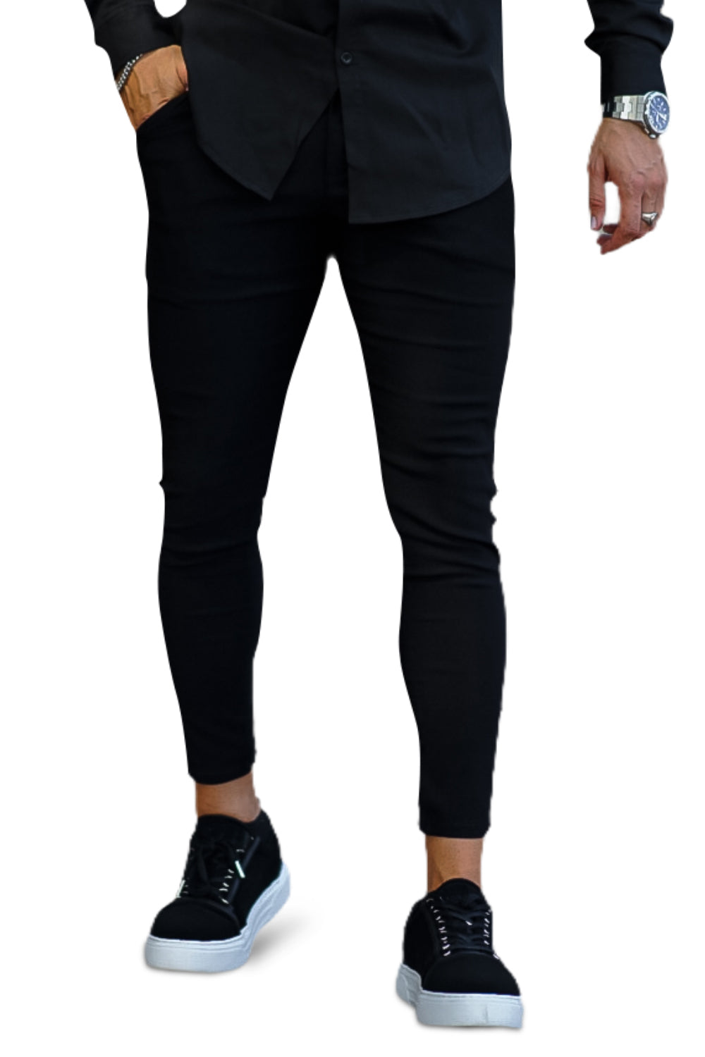 Men's Black Chino Pants