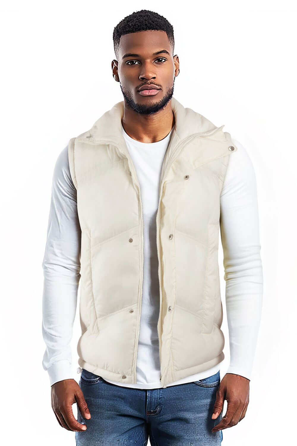 Men's Down Coat - White