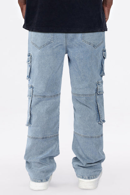 Men's Straight Jean - Blue & Pocket