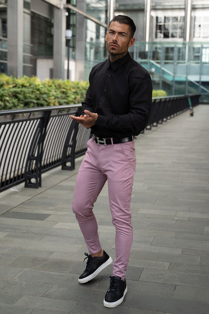 men's pink chino pants