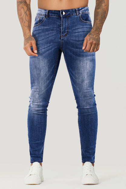 JEANS SUPER SKINNY FIT HOMBRE AZUL