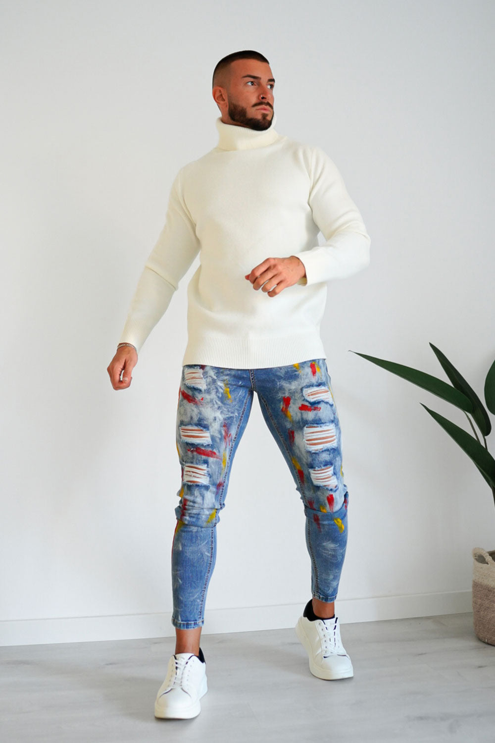 men's graffiti jeans