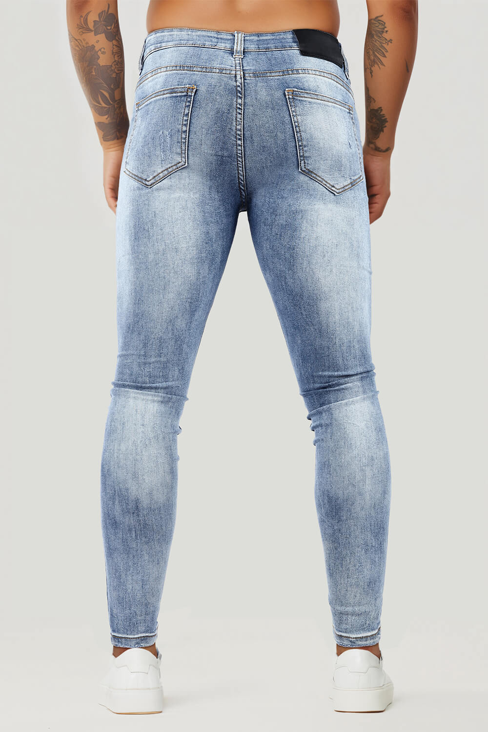 Men Stretch Skinny Jean - Wash Blue