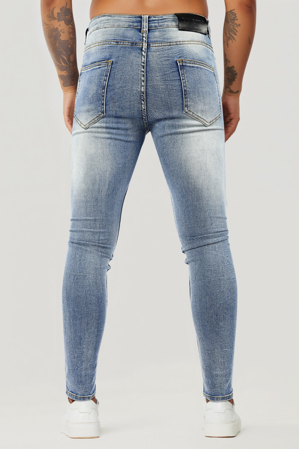 Jeans skinny elasticizzati da uomo - Blu