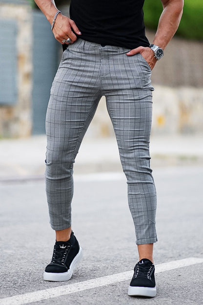 Gray Chino Pants - Skinny