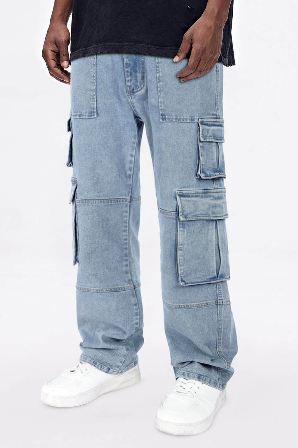 Men's Straight Jean - Blue & Pocket