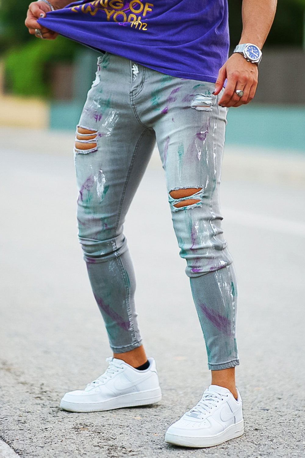 paint skinny jeans