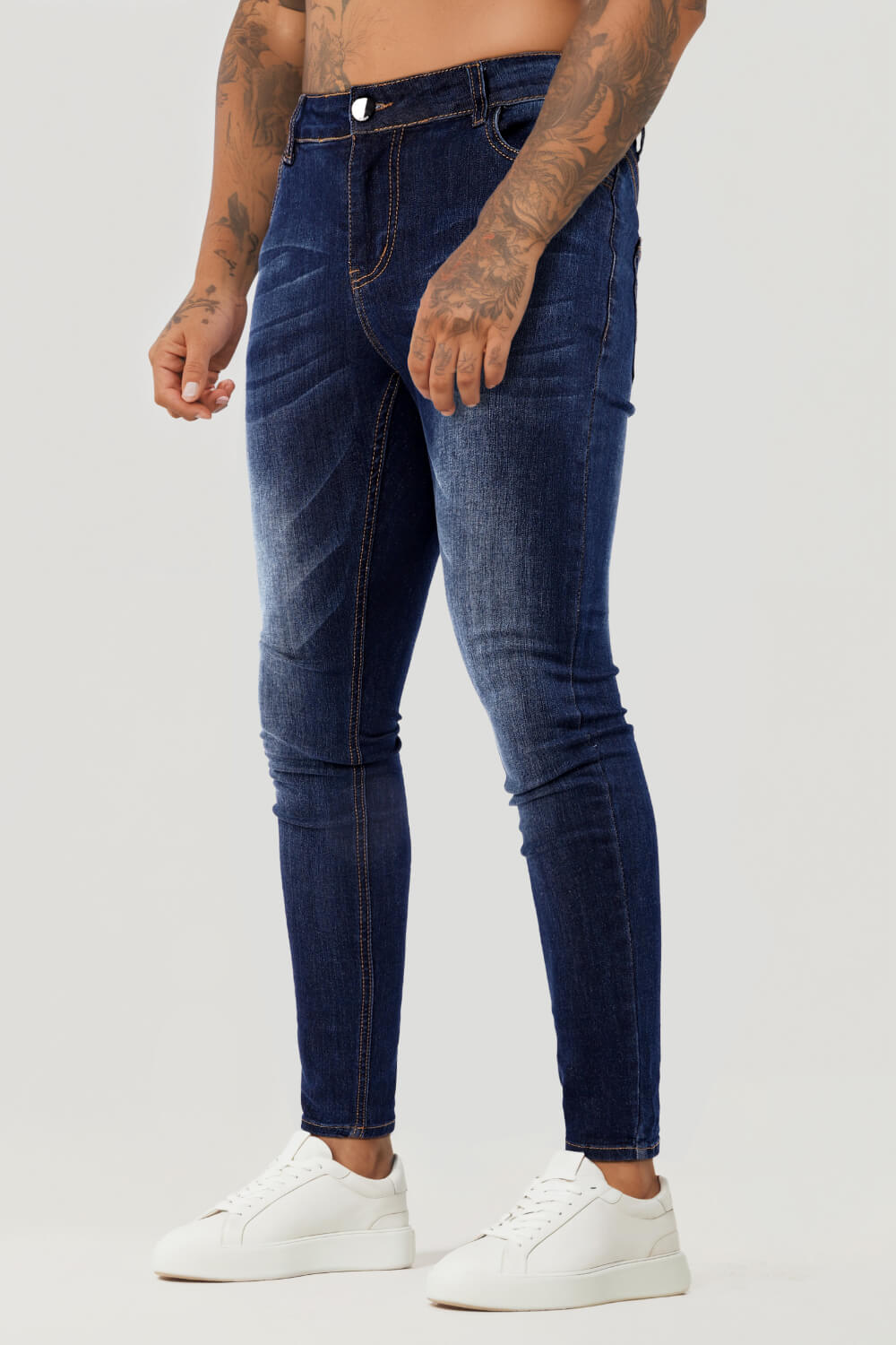 JEANS SUPER SKINNY FIT HOMBRE AZUL