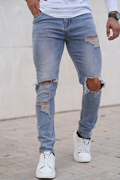 ripped slim fit jeans