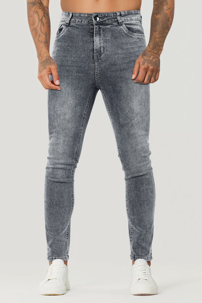 Gingtto Relaxed Skinny Jeans - Hellblau (Vorverkauf)