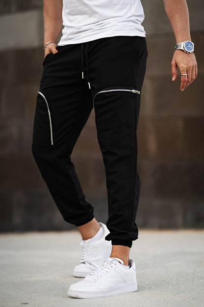 Men's Sport Pant - Zipper & Black