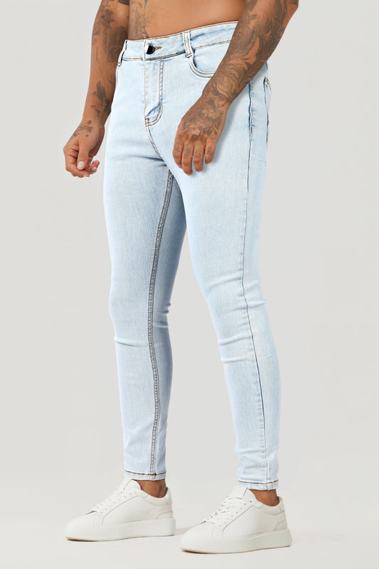 Hellblaue Skinny-Jeans für Herren