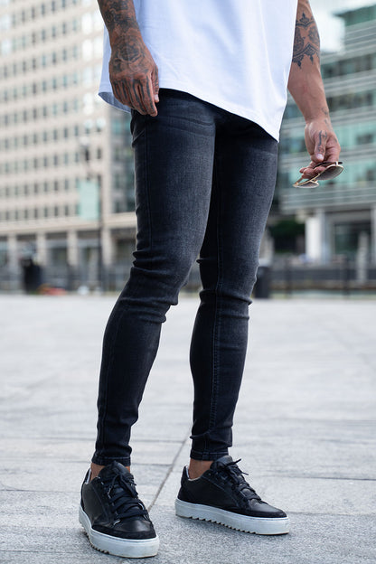 men's black skinny jeans