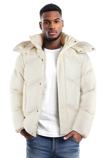 Men's Down Coat - White