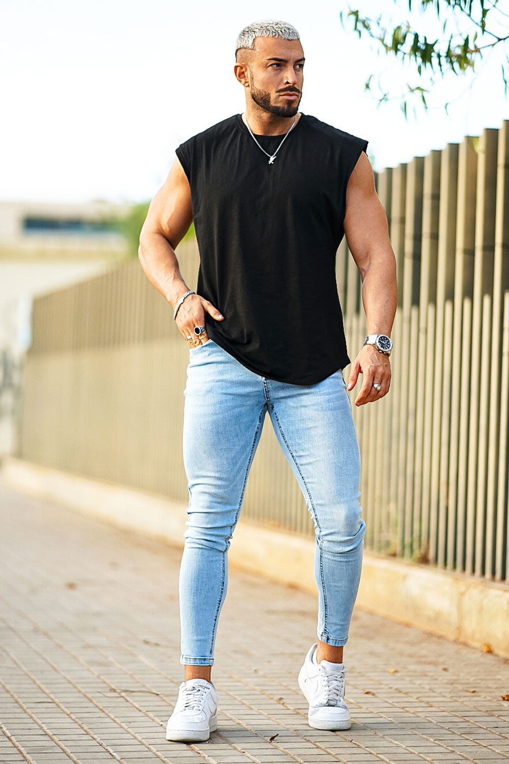 fashion skinny jeans for men