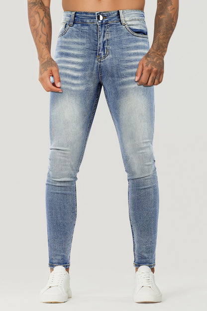 Jeans skinny elasticizzati da uomo - Blu