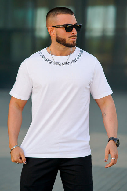 Men's White Moisture-Wicking Short Sleeve Tee