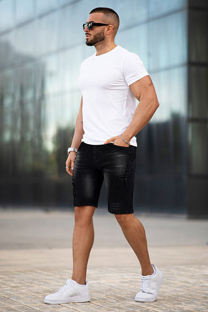 Men's Black Jean Short - Flexibility (Presale)