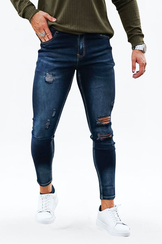 Vintage Skinny Jeans - Dark Blue