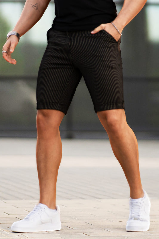  Men's Stretch Chino Short - Black