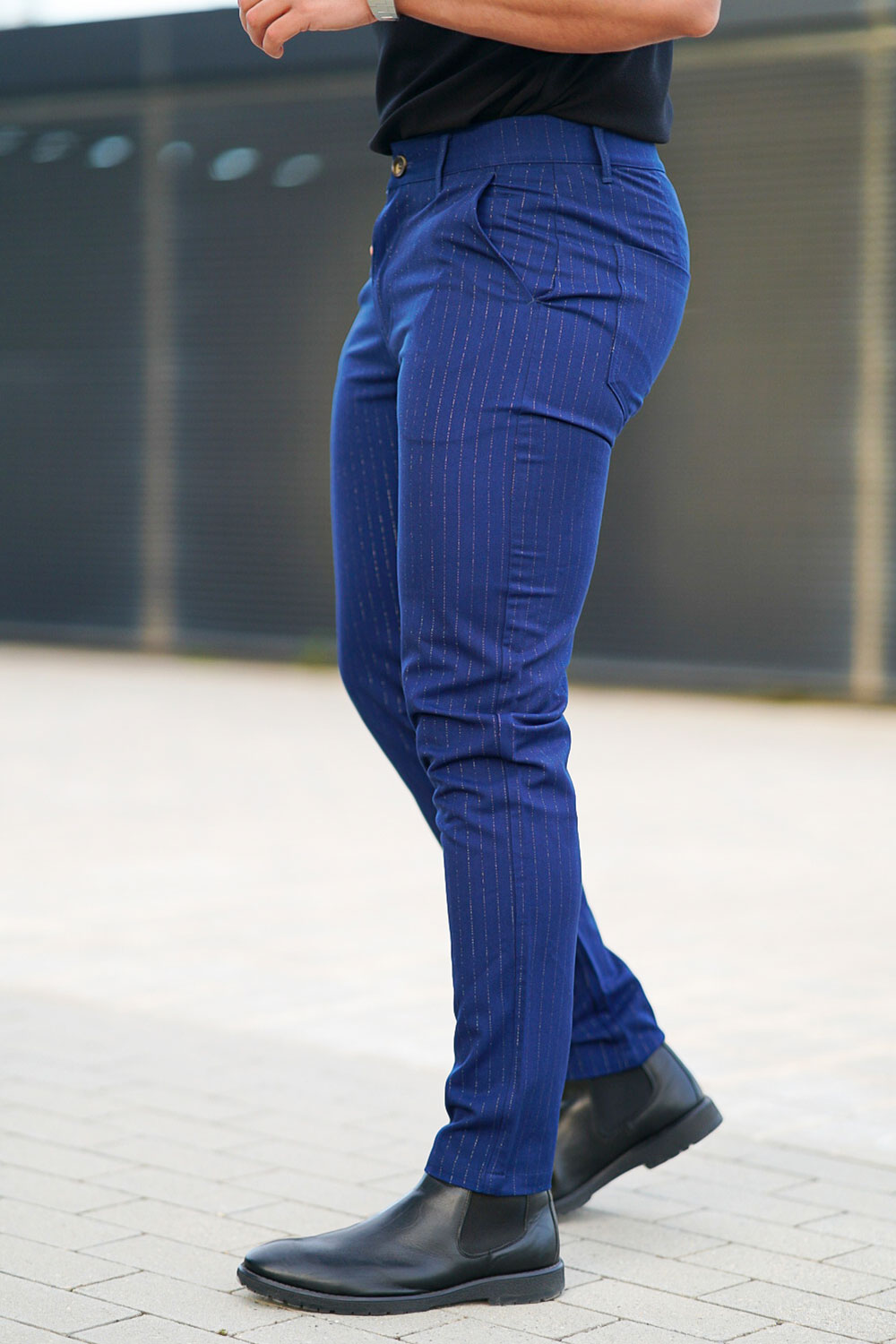 navy blue chino pants