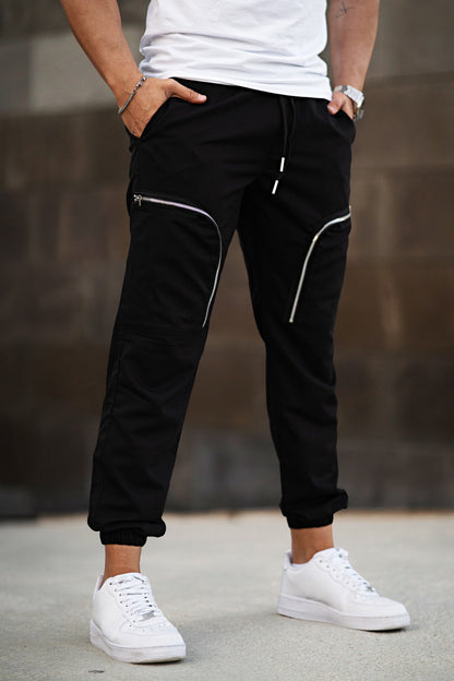 Men's Sport Pant - Zipper & Black