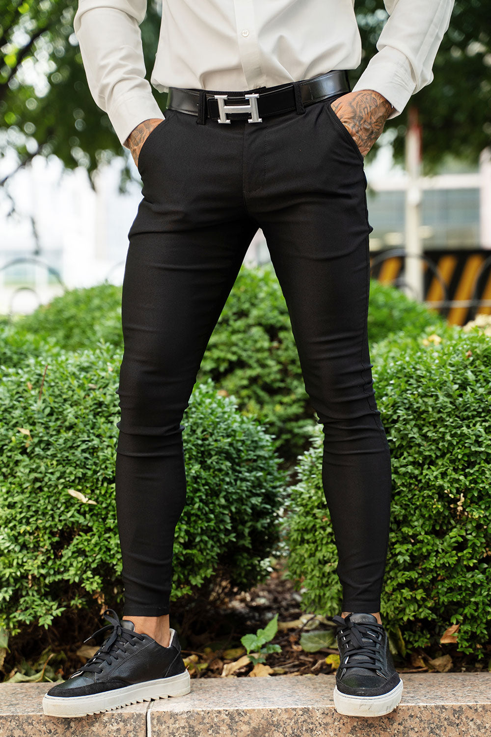 Black Stretch Pants