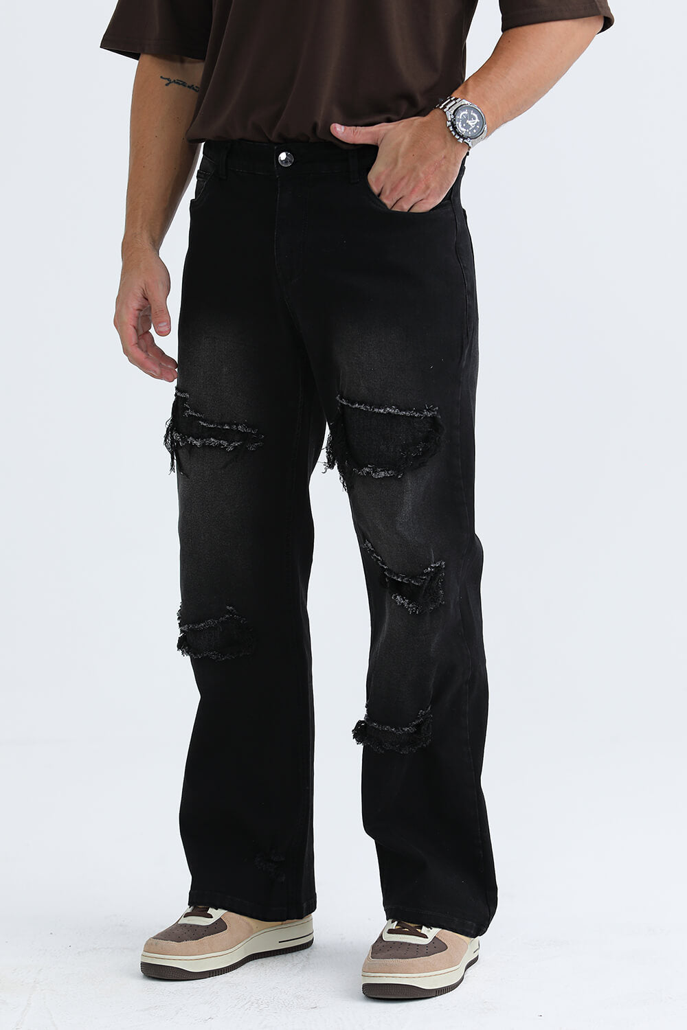 Men's Black Denim Slim Fit Jean