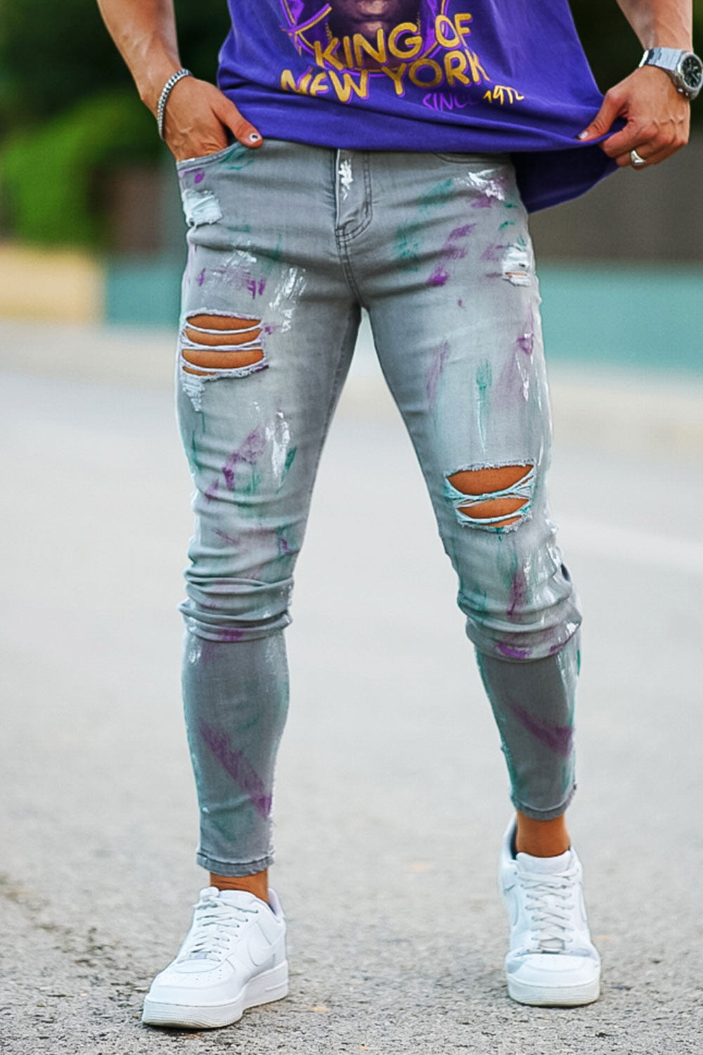 paint skinny jeans