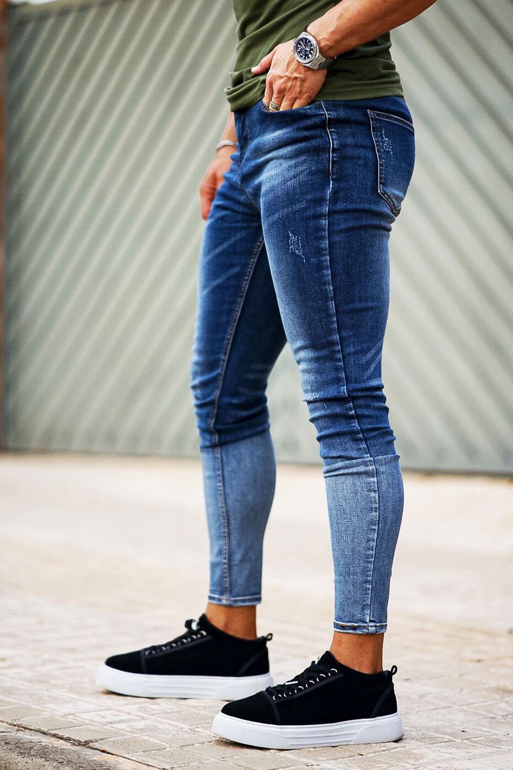 stylish skinny jeans - blue