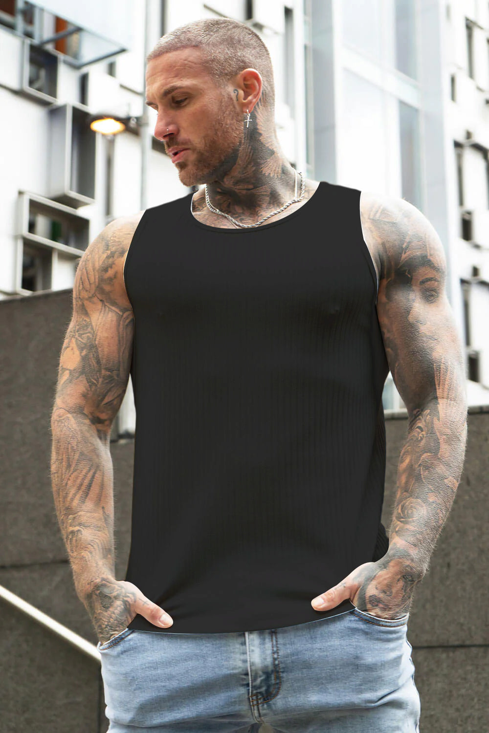 Men's Tank Top - Black