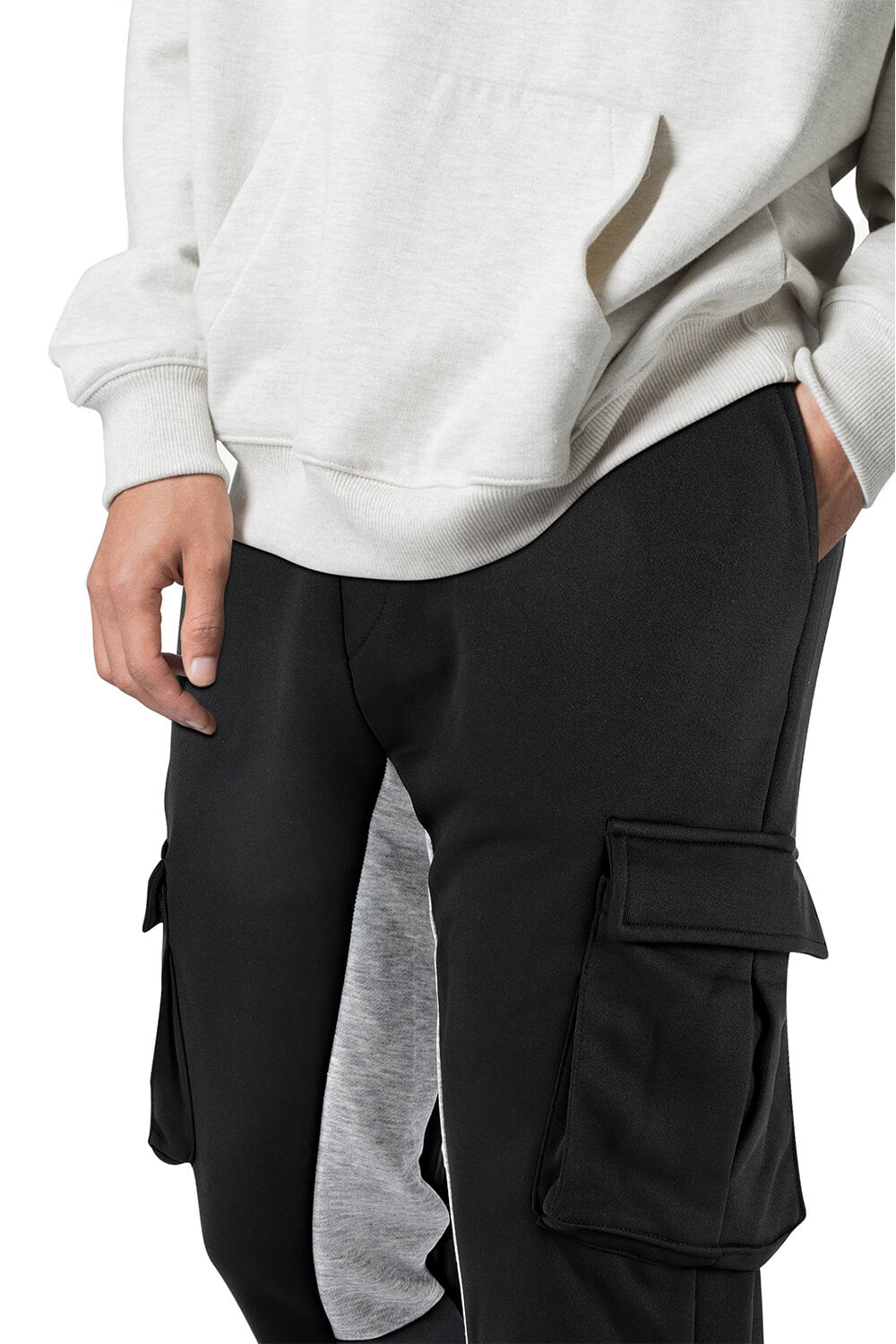 Men's Flared Pant - Black & Pocket