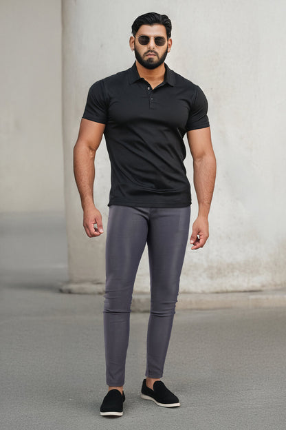 Mens Casual Grey Trouser