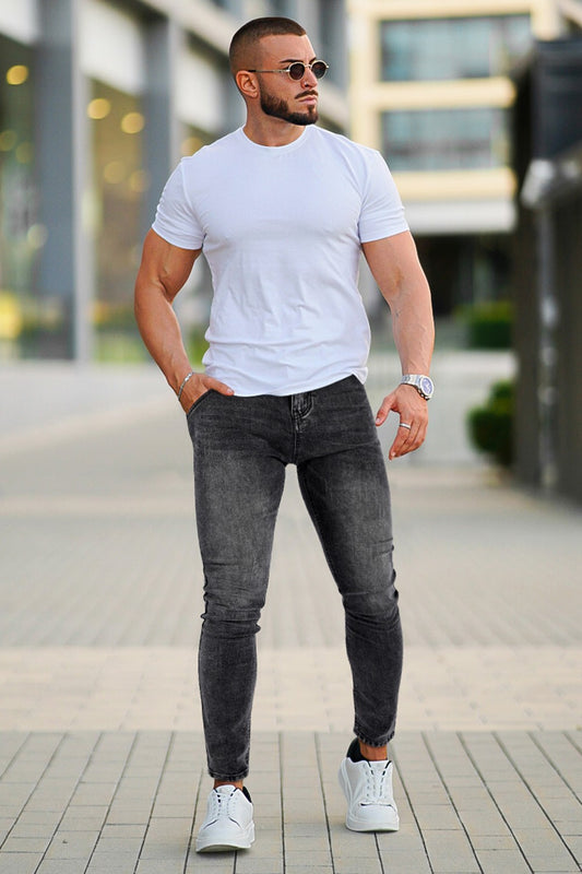 Men's Super Stretch Skinny Jean - Grey (Presale)