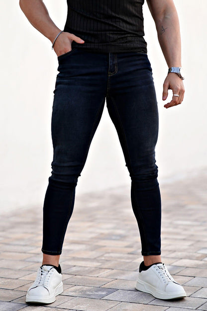 GT5 Relaxed Skinny Jean - Black And Blue