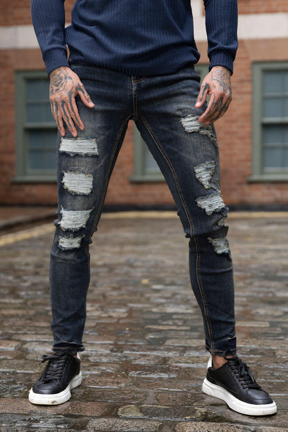 men's jeans slim tapered