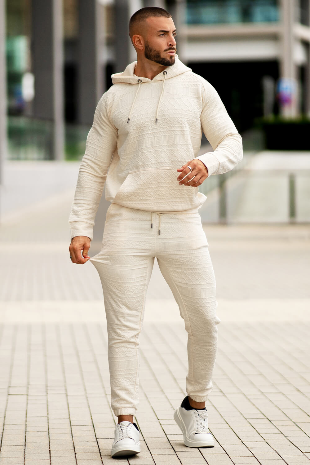 Hoodie Set - Beige