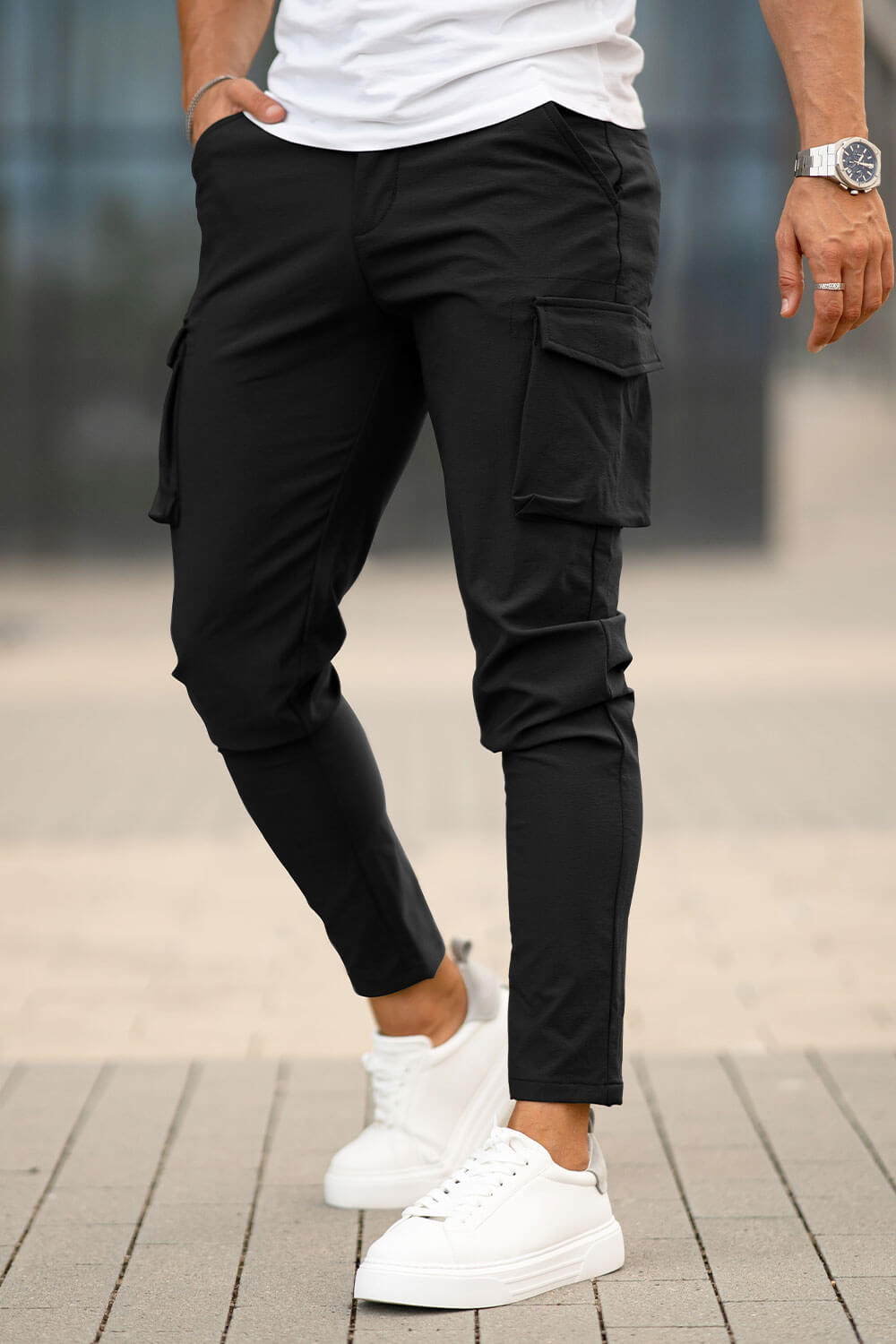 Casual Cargo Pant - Black