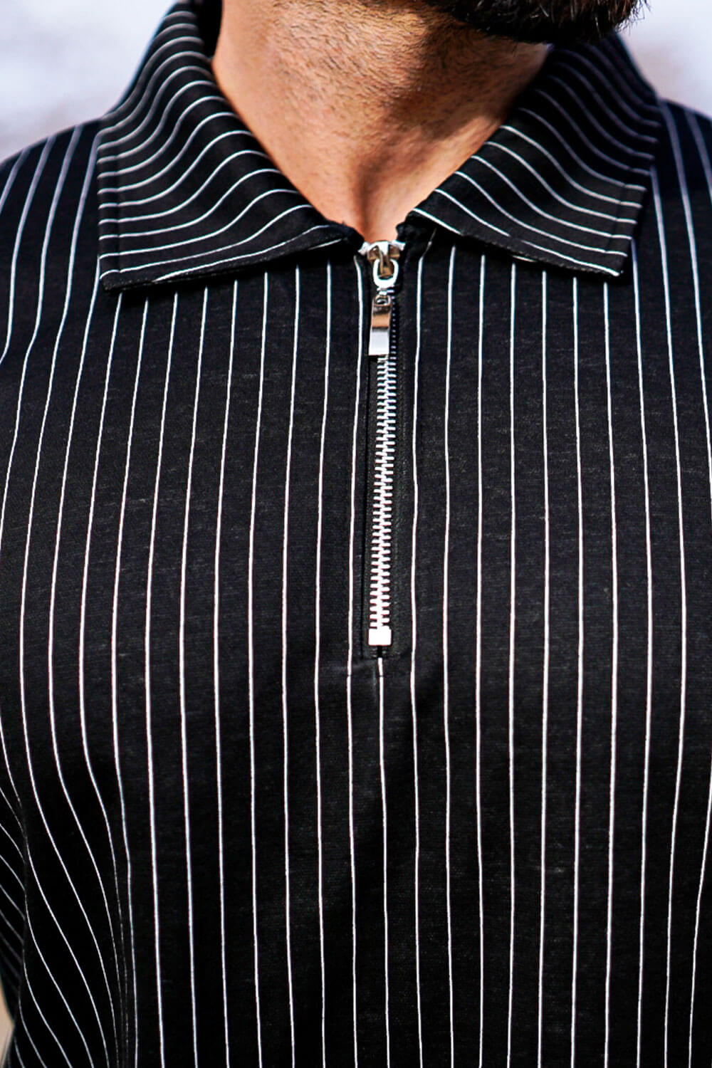 Men's Casual Sets - Stripe & Black