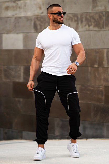 Men's Sport Pant - Zipper & Black