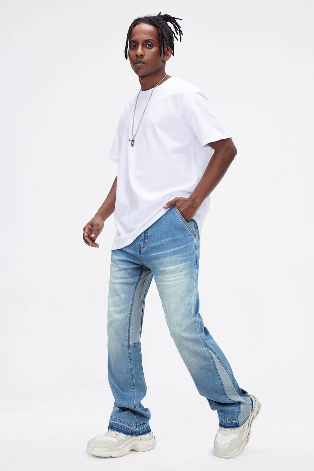 Men's Flared Jean - Light Blue