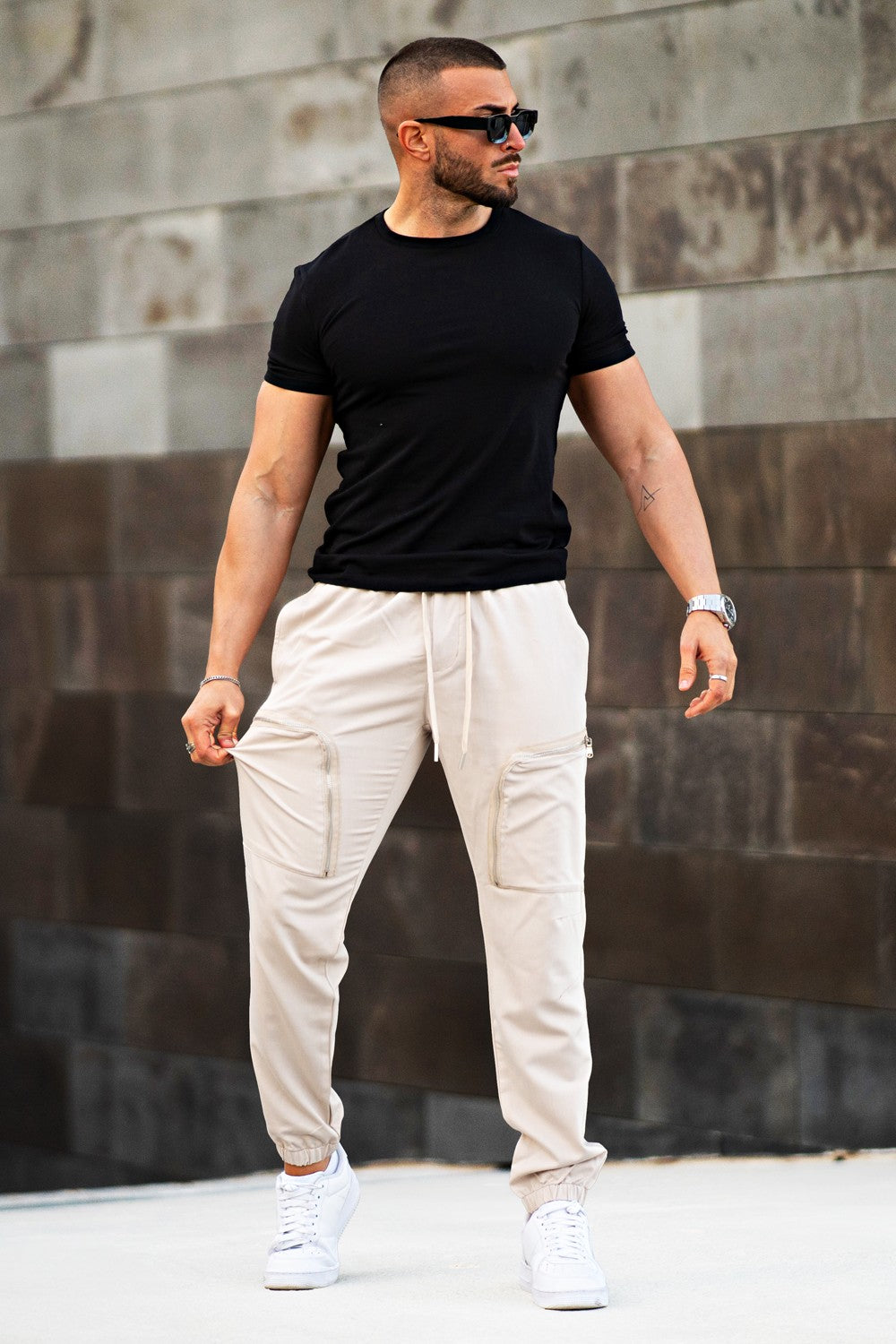 Men's Sport Pant - Zipper & Khaki